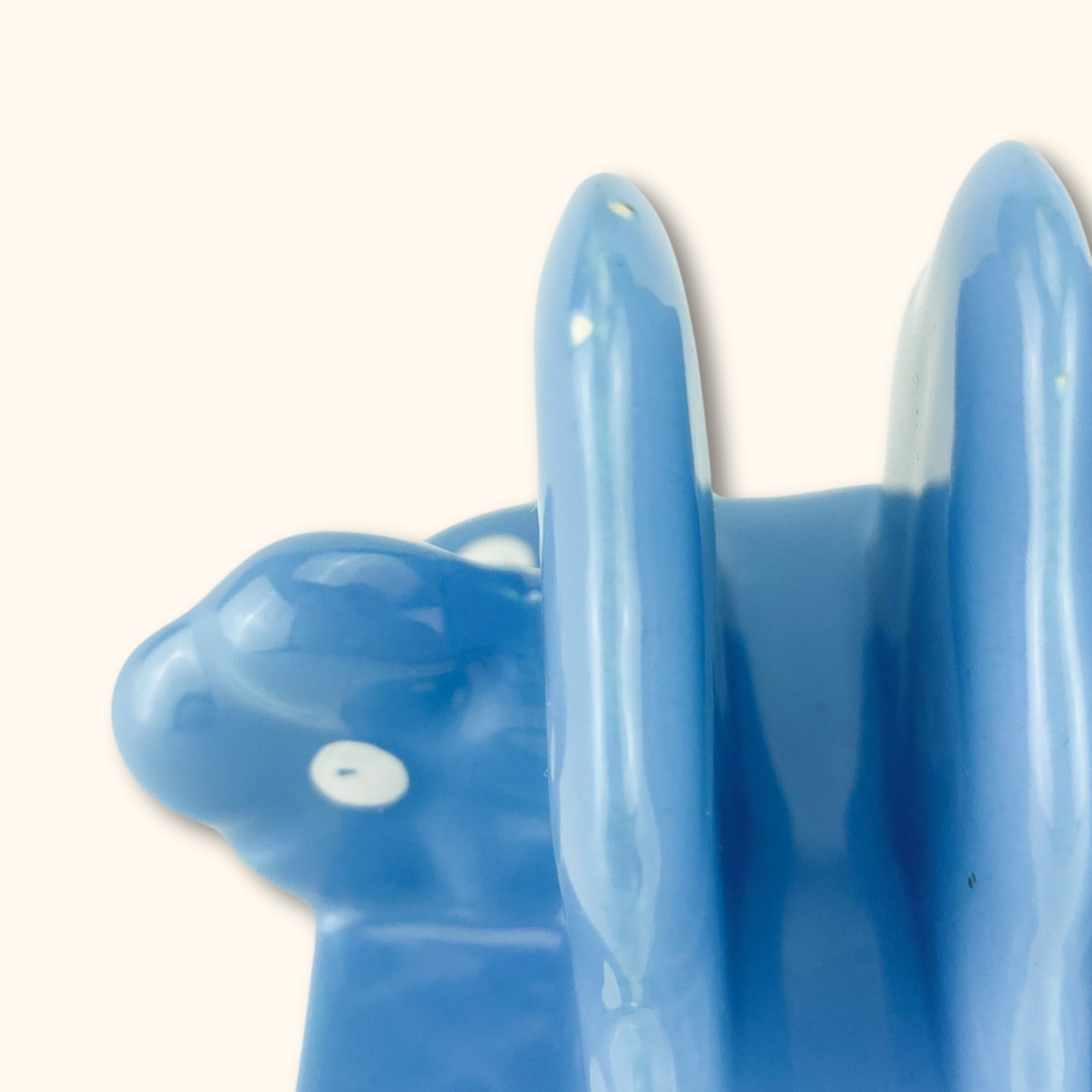 Vintage Blue Ceramic Toast Rack - - Kitchenware