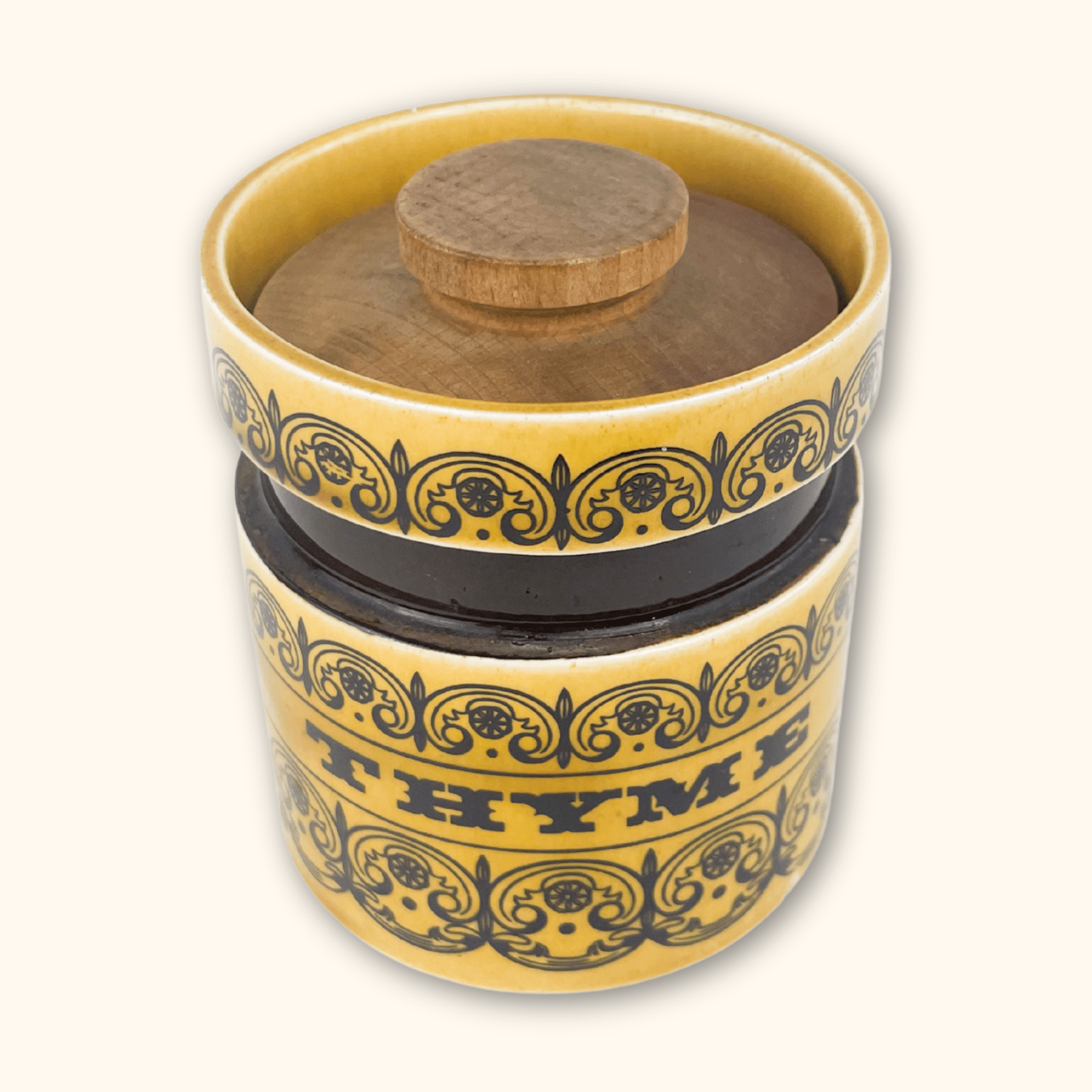 Hornsea C-Scroll Spice Jars Thyme Hornsea