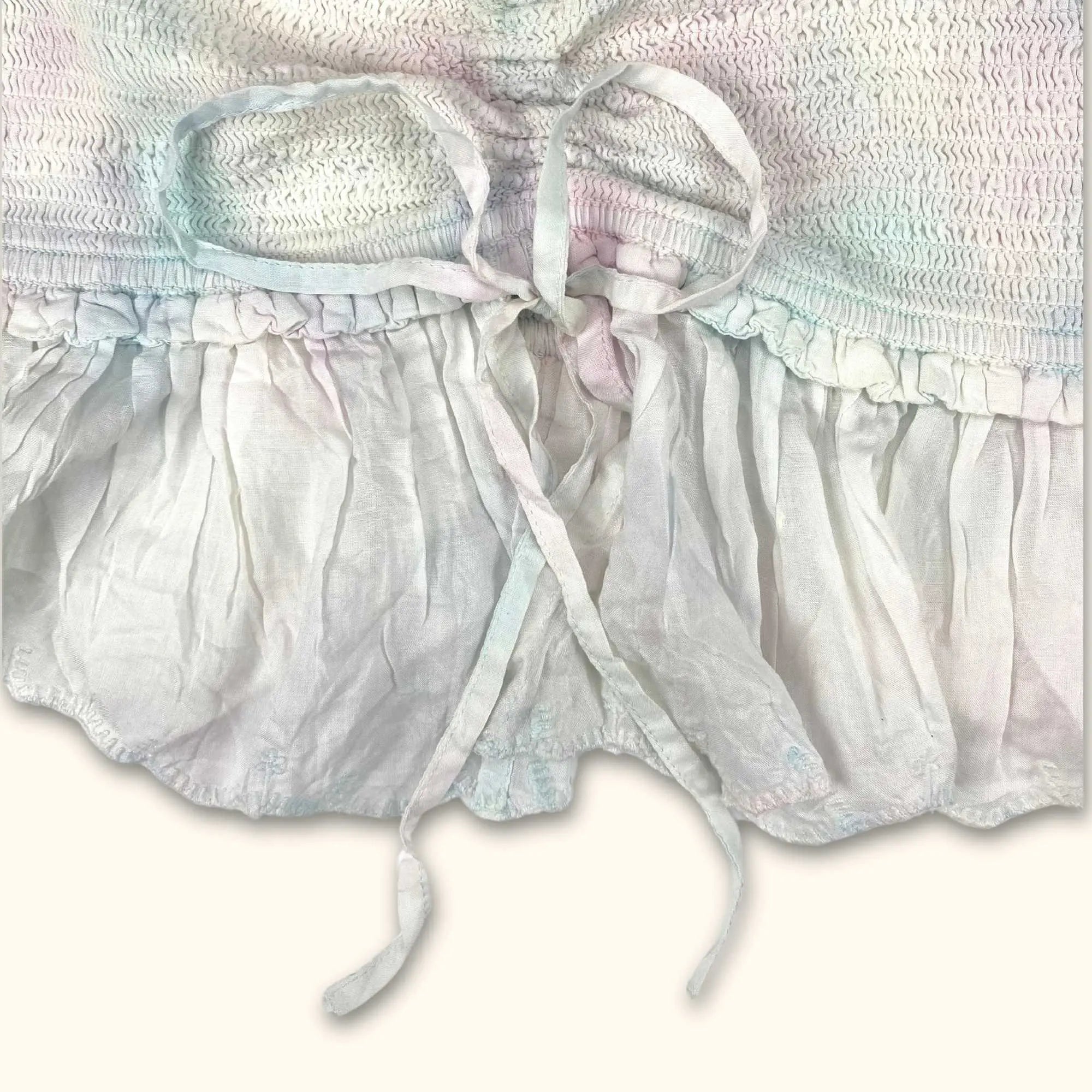 Tie Dye Babydoll Cropped Cami Top - Size Medium -  - Tops