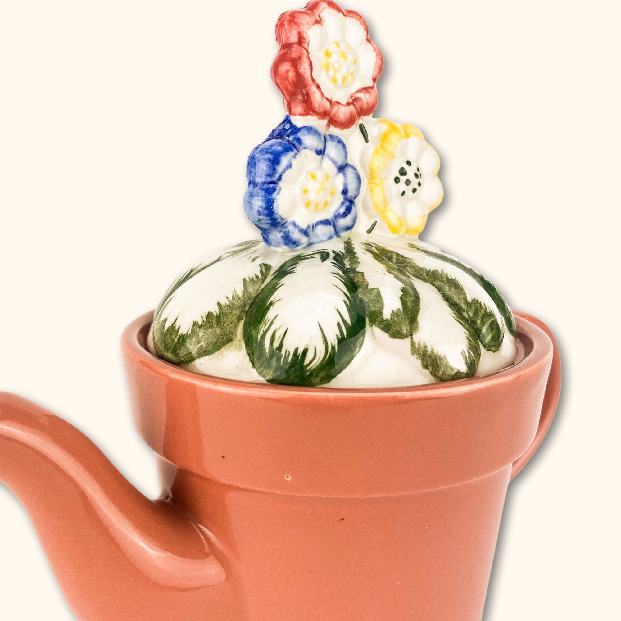 Garden Flower Plant Pot Novelty Teapot - - Kitchenware