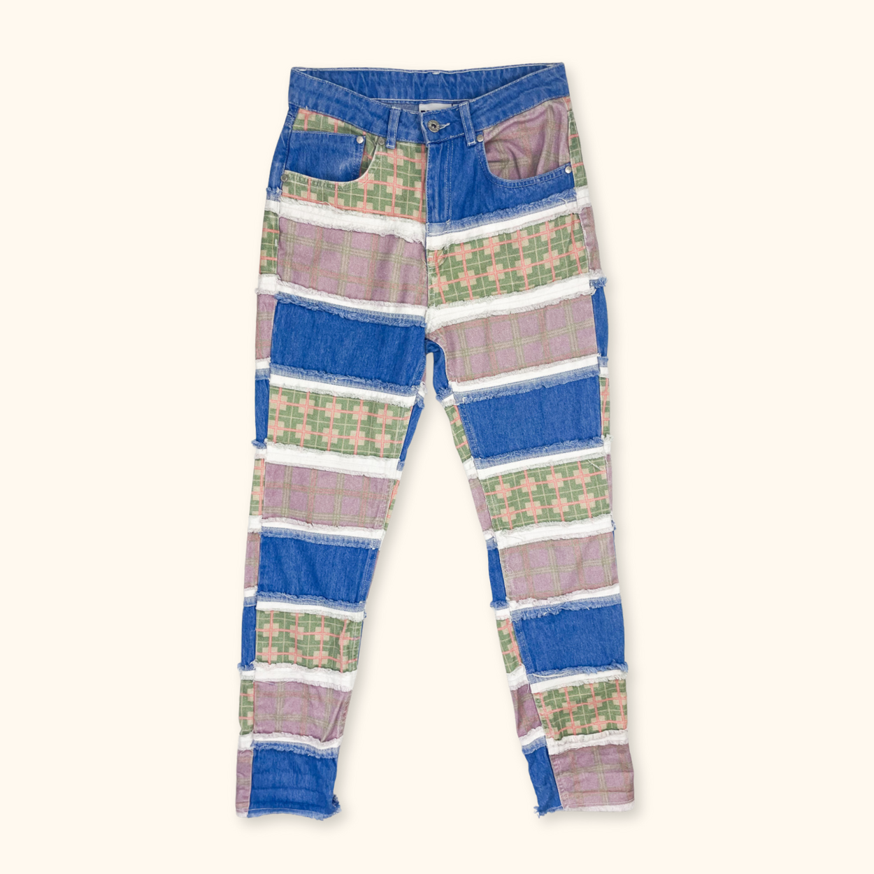 The Ragged Priest Vision Patchwork Jeans - Size Small The Ragged Jeans
