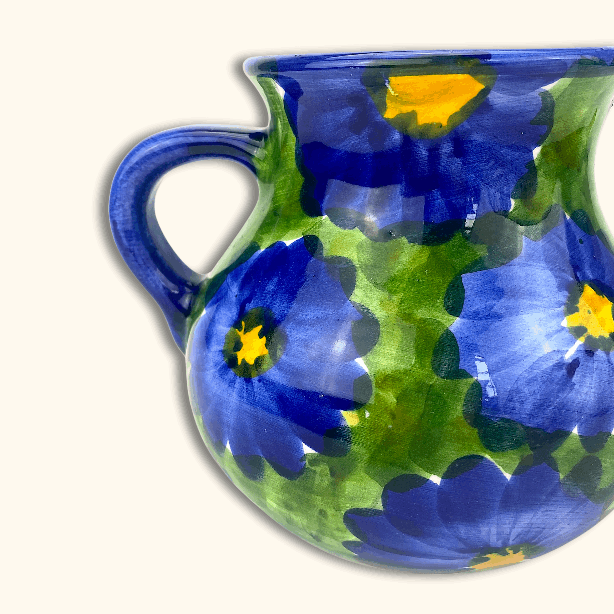 Blue Daisy Flower Large Jug -  - Jugs