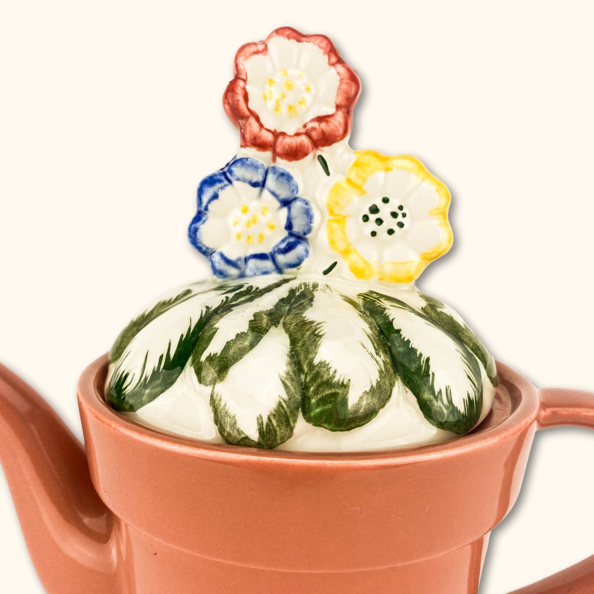 Garden Flower Plant Pot Novelty Teapot - - Kitchenware