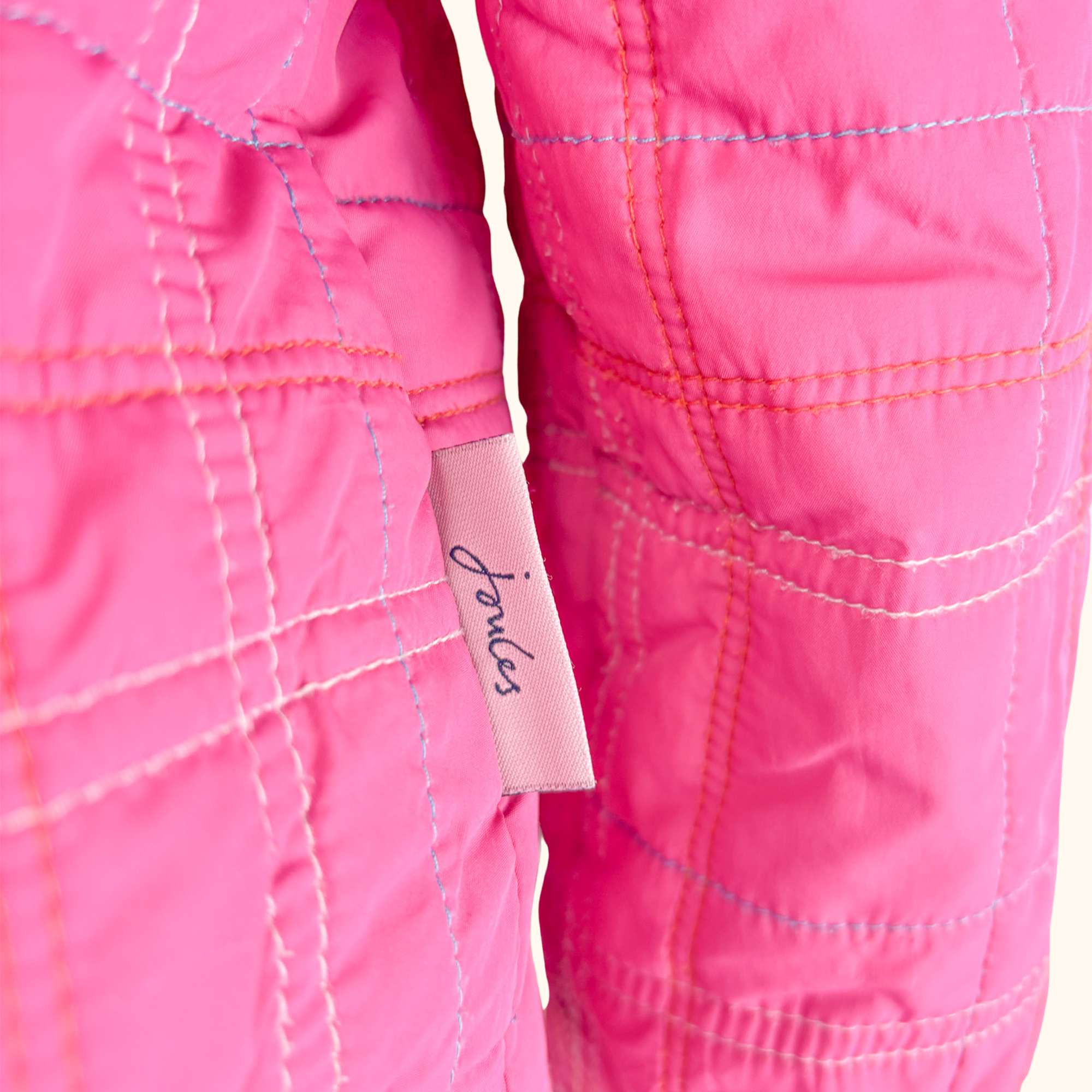 Joules Padded Pink Zip Up Jacket - Size 12 Joules