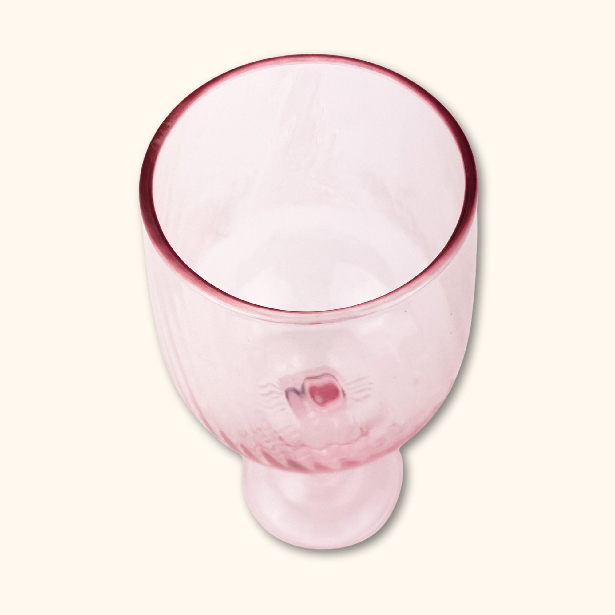 Textured Pink Wine Glasses -  - Kitchenware