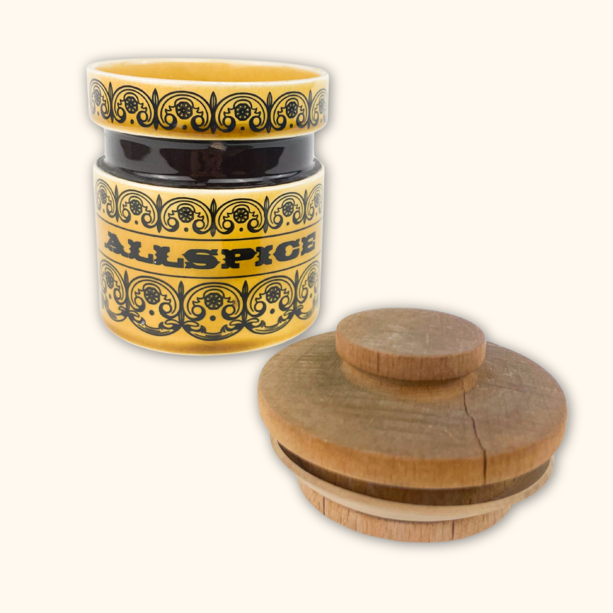 Hornsea C-Scroll Spice Jars All Spice Hornsea