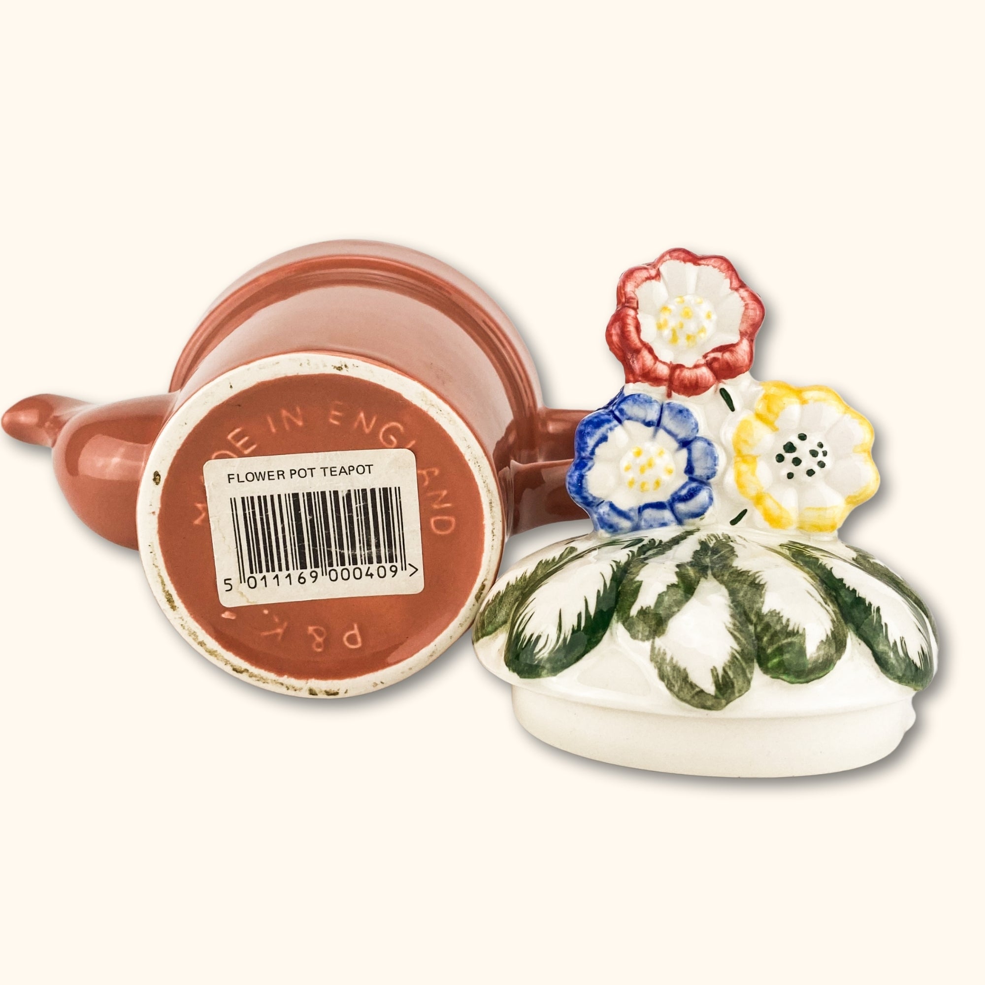 Garden Flower Plant Pot Novelty Teapot - - Kitchenware