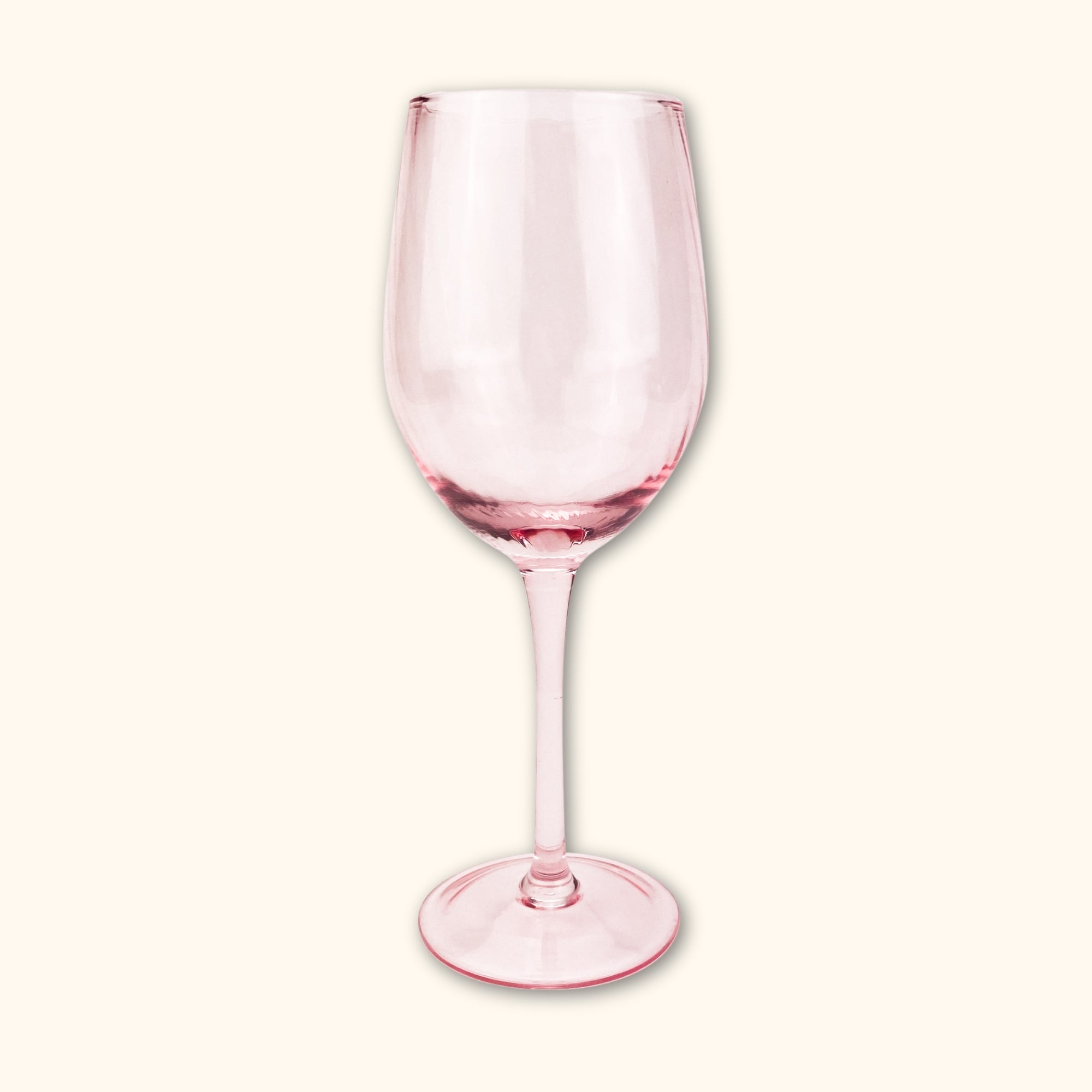 Textured Pink Wine Glasses -  - Kitchenware