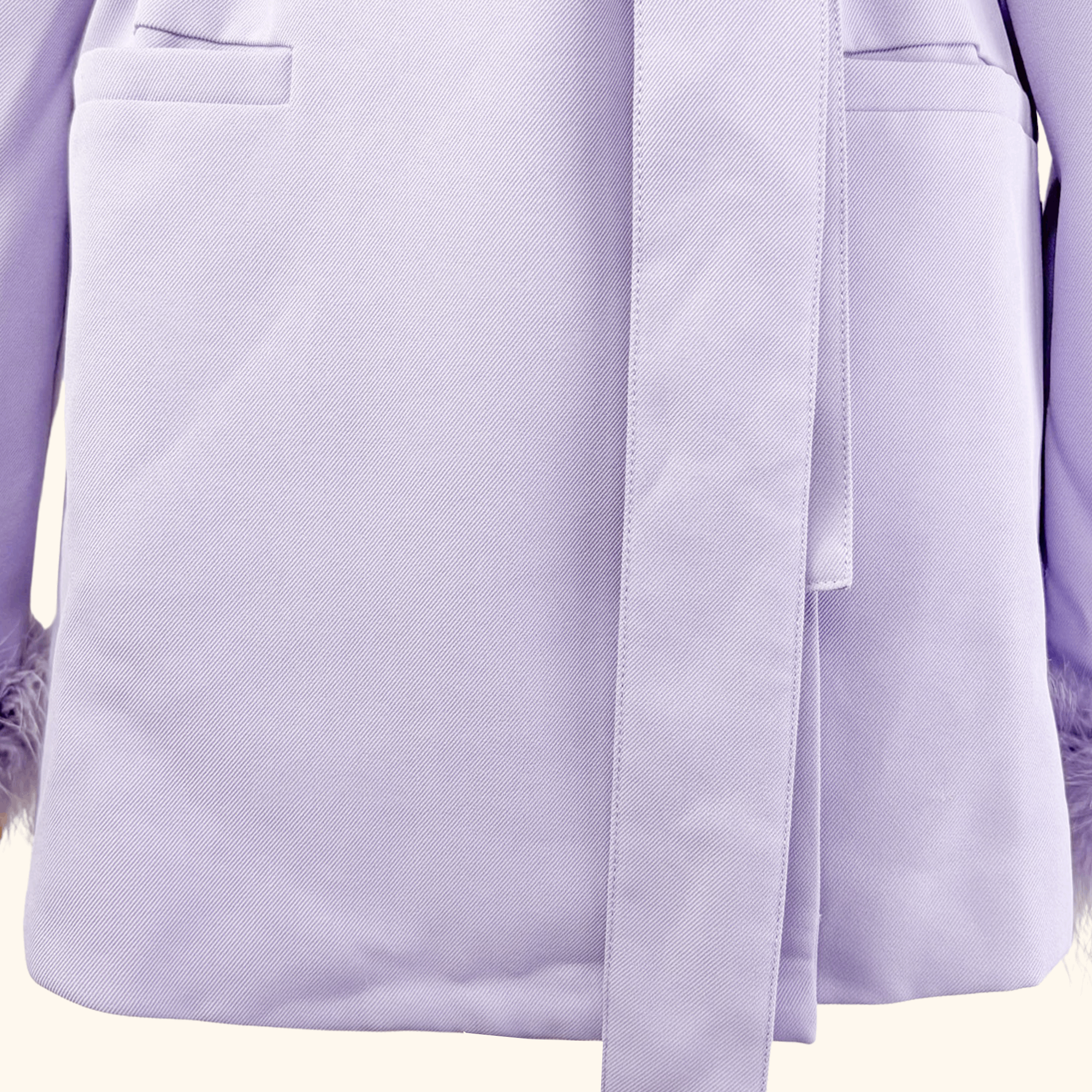 Warehouse Lilac Purple Feather Blazer - Size 6