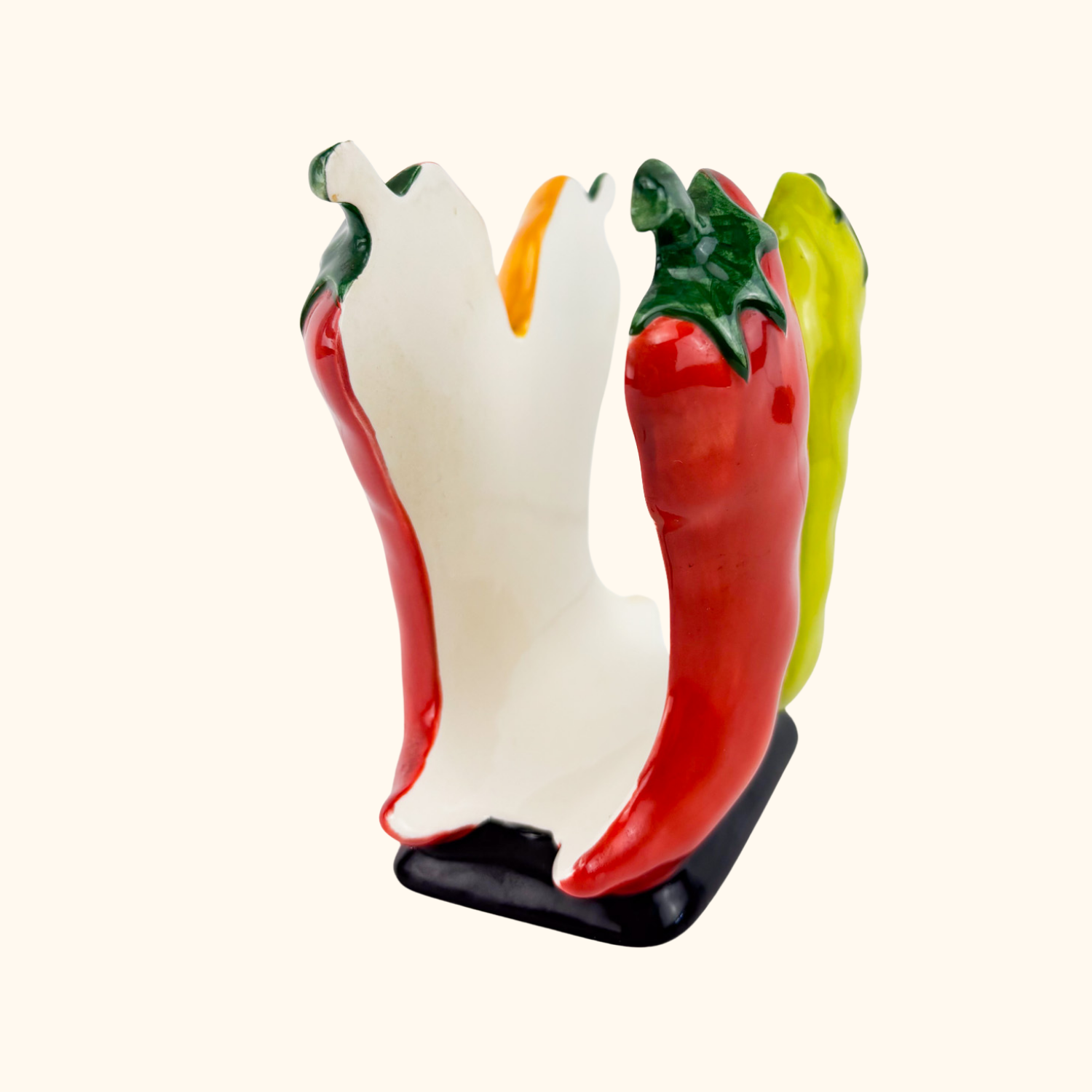 Clay Art Chilli Pepper Novelty Napkin Holder Sunshine Thrift