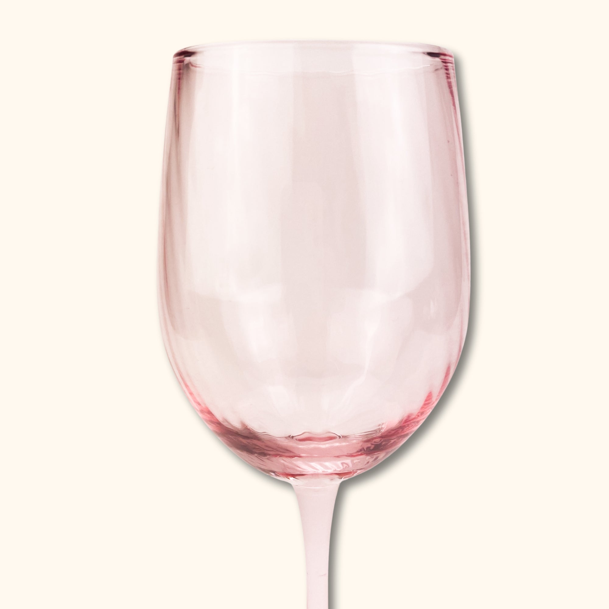 Textured Pink Wine Glasses -  - Kitchenware