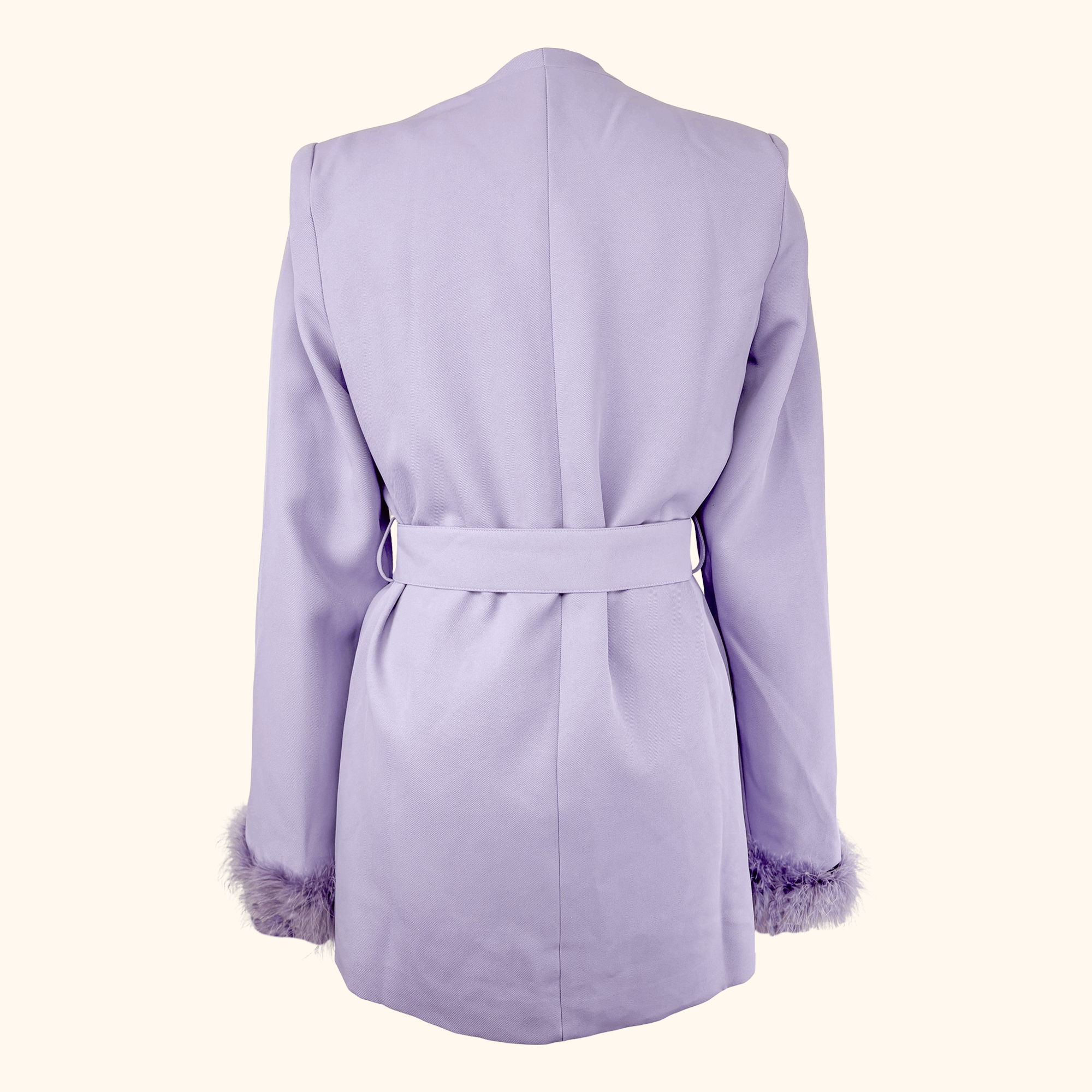 Warehouse Lilac Purple Feather Blazer - Size 6
