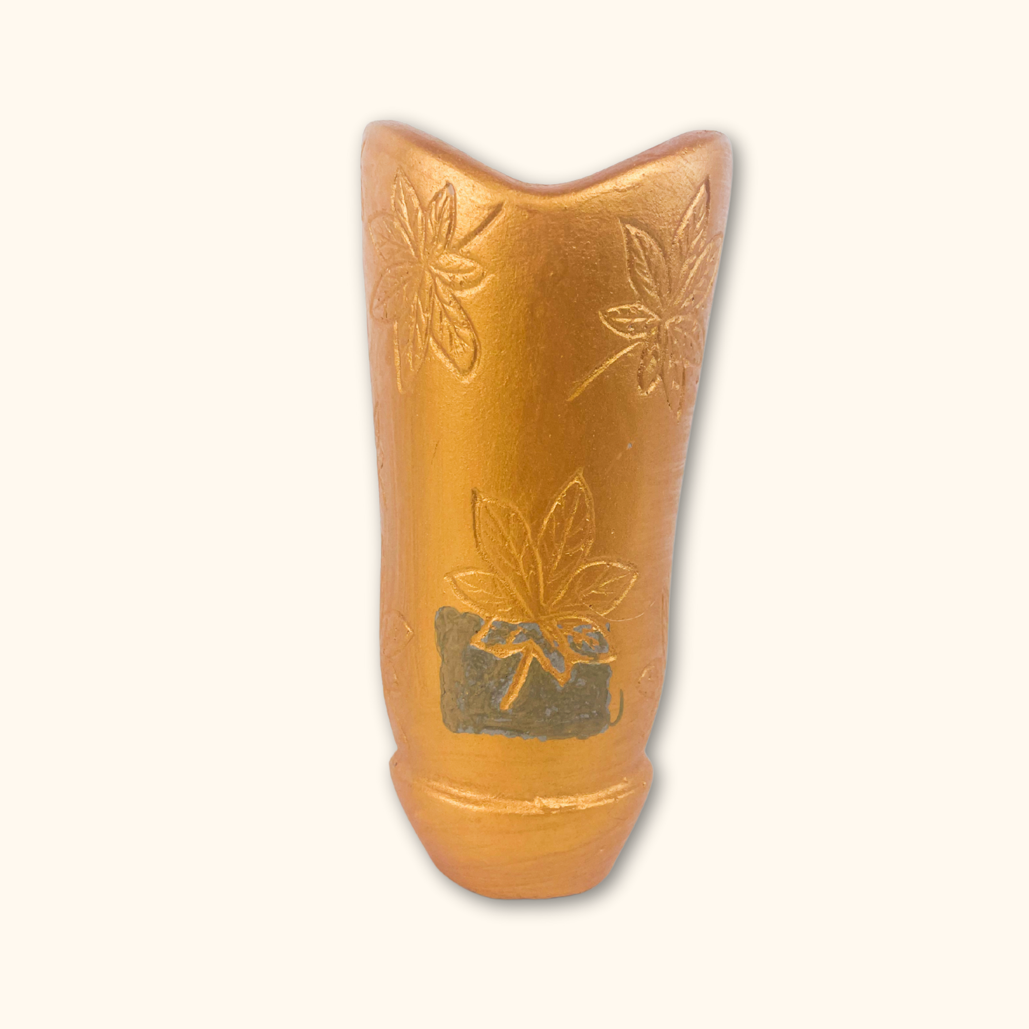 Gold Cowboy Boot Scented Candle Sunshine Thrift