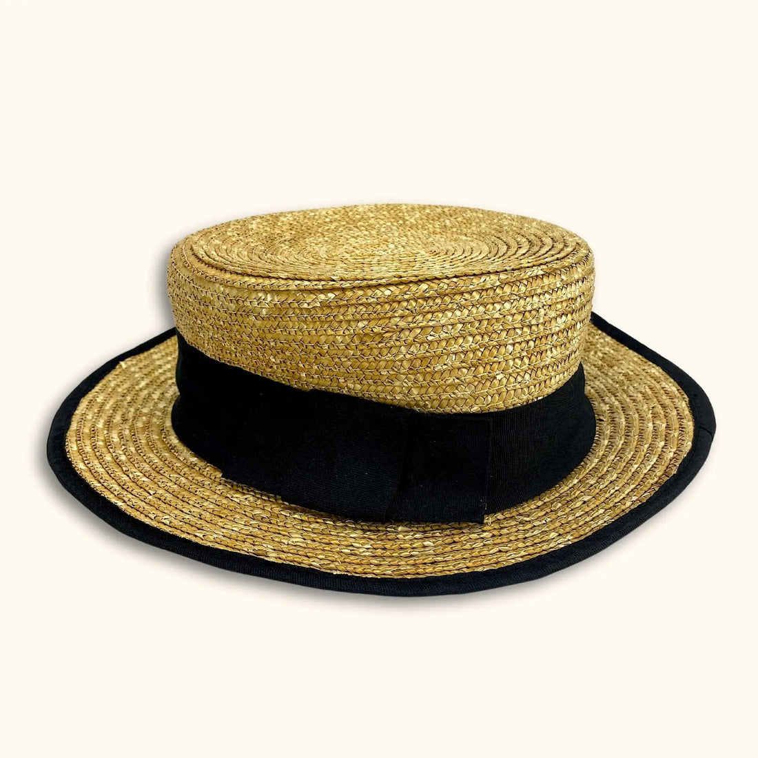 Zara Round Woven Straw Boaters Hat - - Hats
