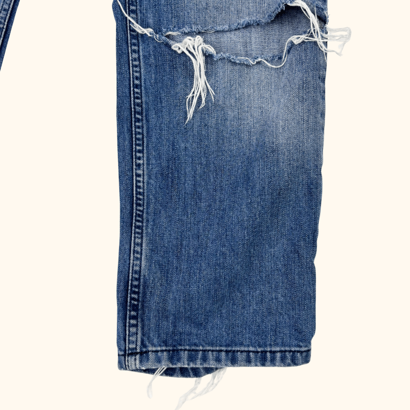 Whistles Distressed Cropped Straight Leg Jeans - Size 29inch Whistles