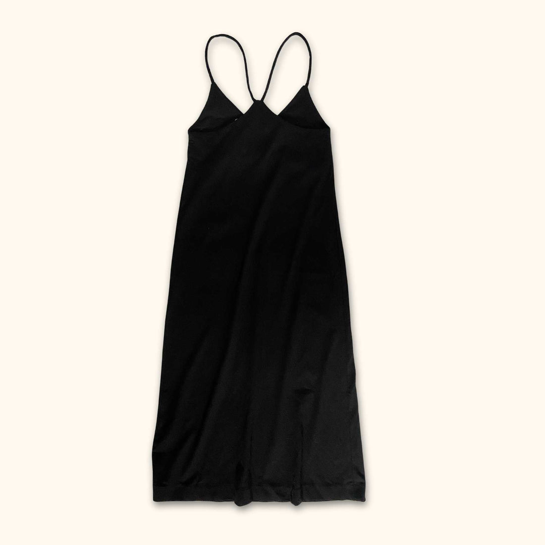 Zara Black Midi Cami Dress - Size Small -  - Dresses