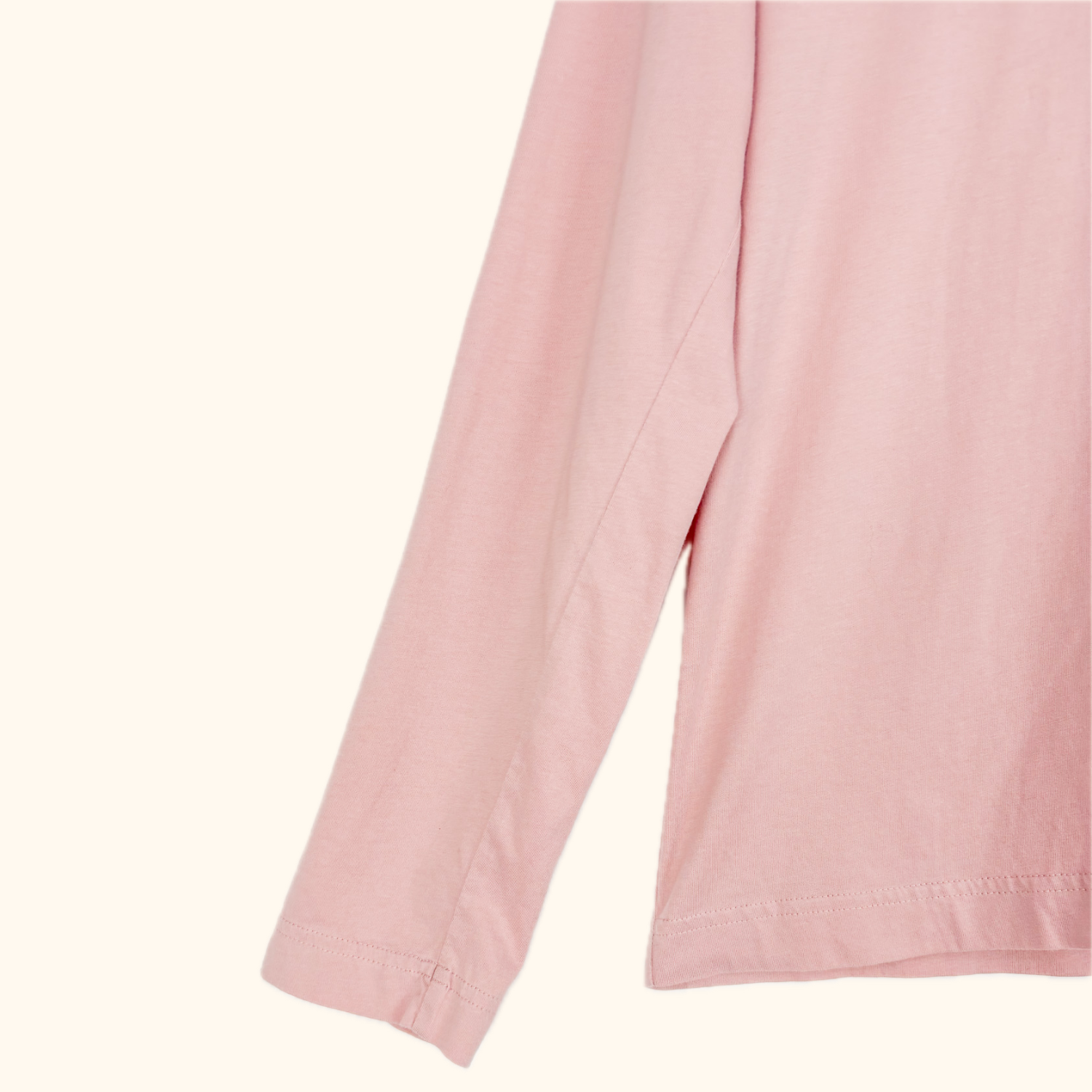 Arket Light Pink 100% Cotton Long Sleeve Top - Size Large - - Tops & Shirts