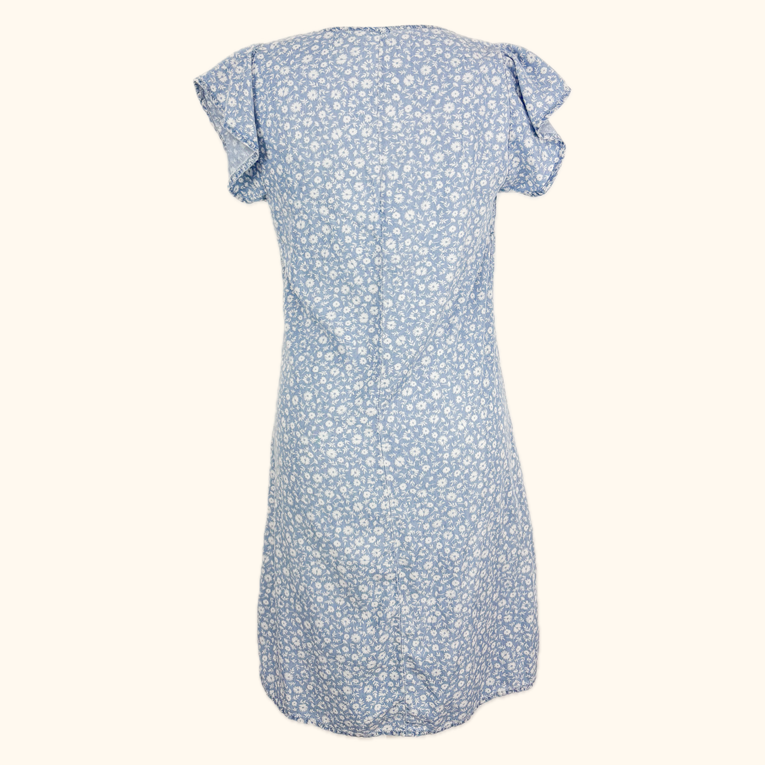 Next Cool Blue Ditsy Floral Mini Dress - Size 6 Next