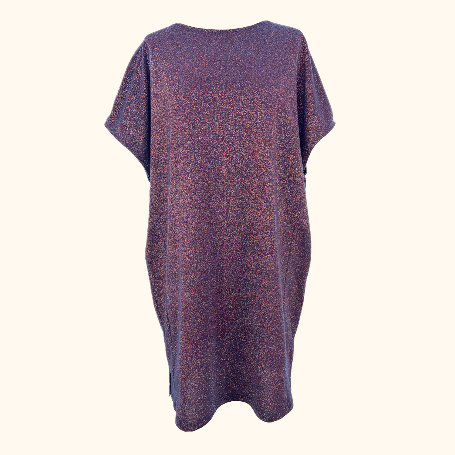 Oliver Bonas Copper Navy Metallic Tunic Dress - Size 14 Oliver Bonas