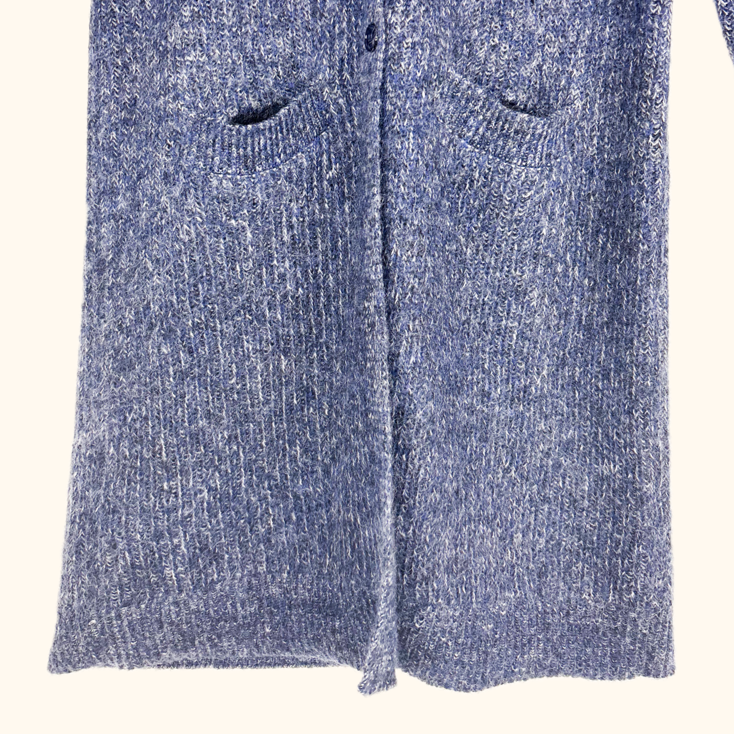 Comptoir Des Cottoniers Mohair Blend Navy Longline Cardigan - Size Small - - Cardigans