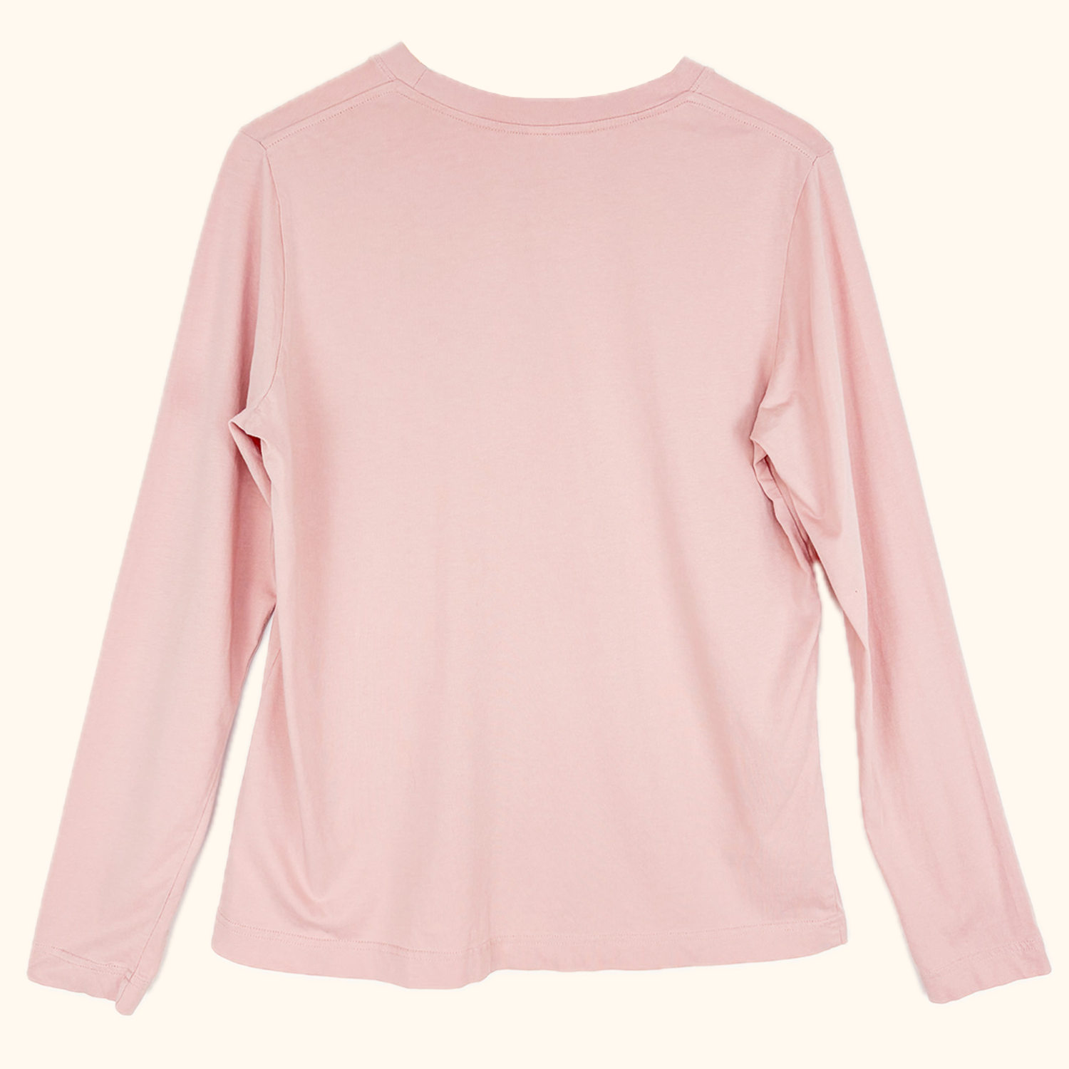 Arket Light Pink 100% Cotton Long Sleeve Top - Size Large - - Tops & Shirts