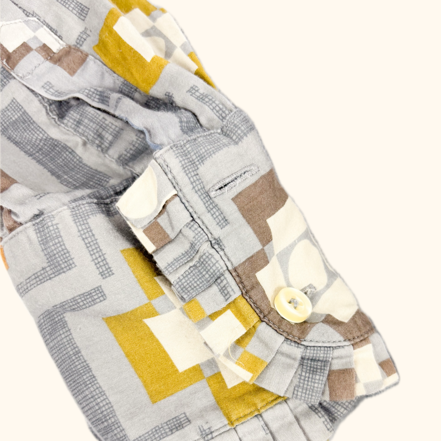 Orla Kiely Geometric Grey Multi Cotton Dress - Size 6 - - Dresses