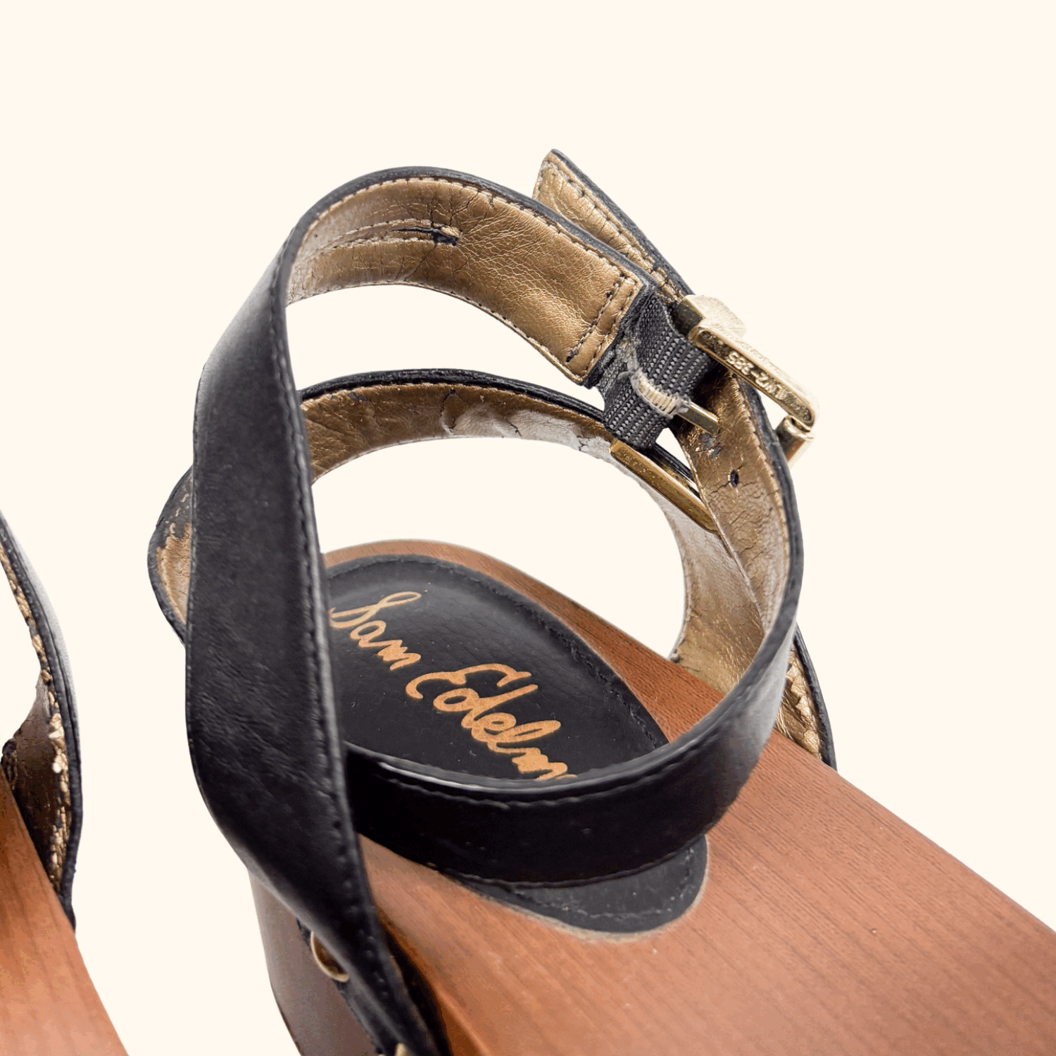 Sam Edelman Faux Fur Leopard Print Platform Wedge Sandals - Size 7 - - Shoes & Boots