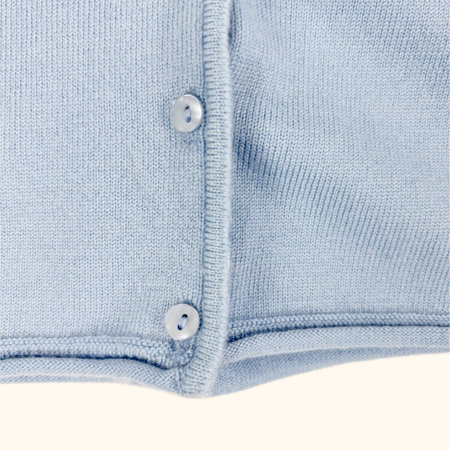 Vintage St Michael Cool Blue Merino Wool Blend Cardigan - Size 10 St Michael