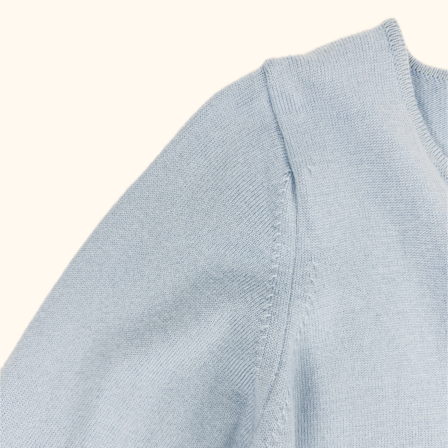 Vintage St Michael Cool Blue Merino Wool Blend Cardigan - Size 10 St Michael