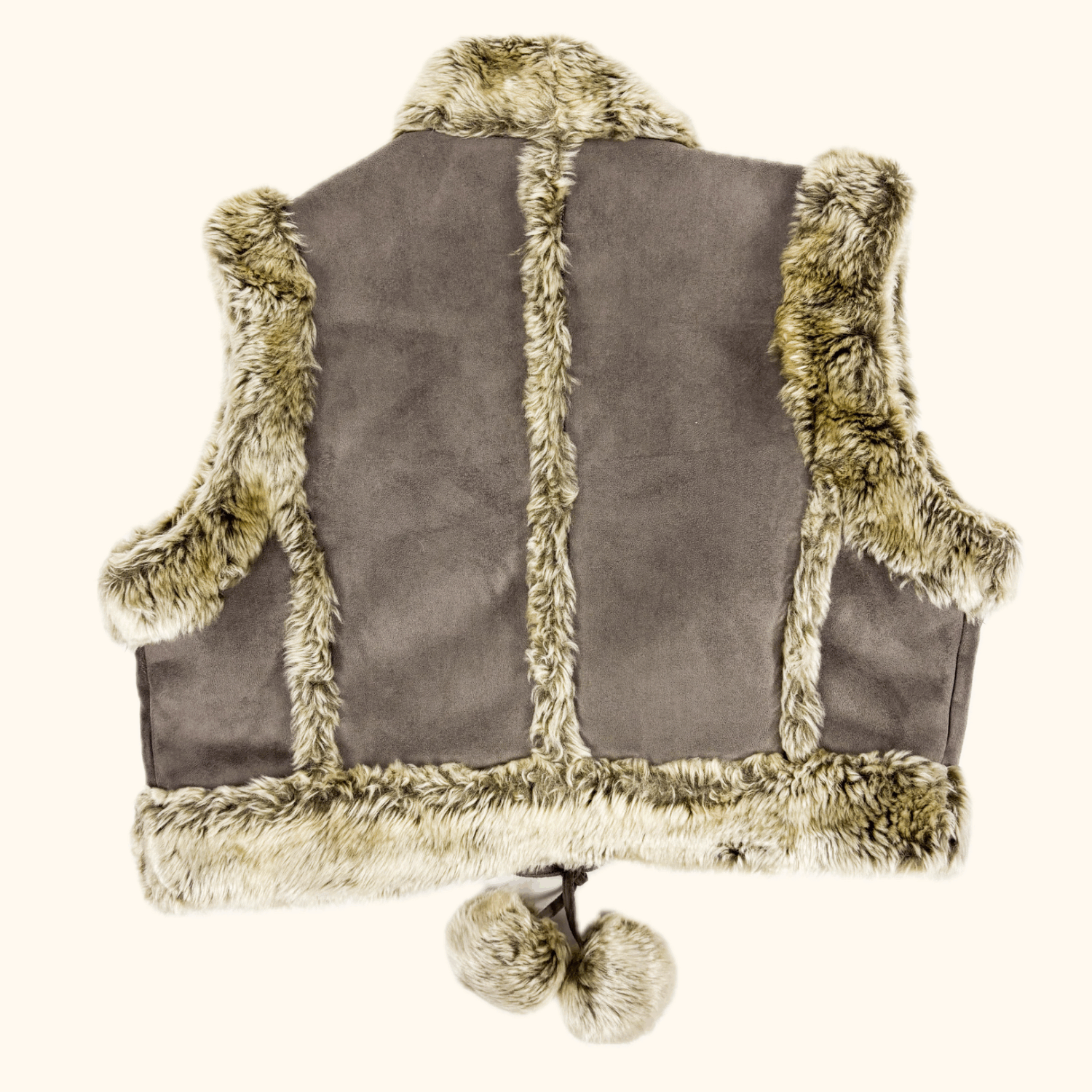 Vintage George Cropped Faux Fur Vest - Size Medium George