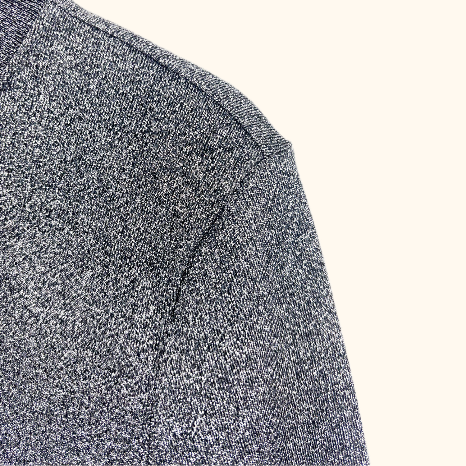 & Other Stories Silver Metallic Long Sleeve Jumper - Size 12 & Other Stories