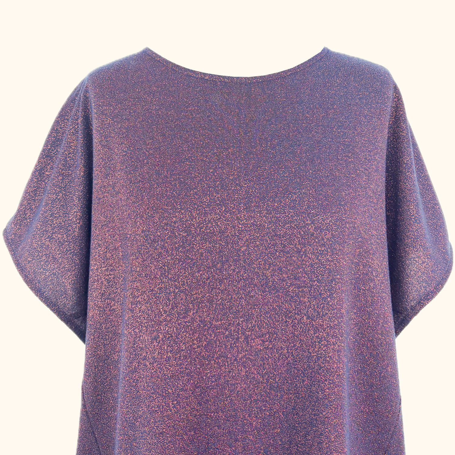 Oliver Bonas Copper Navy Metallic Tunic Dress - Size 14 Oliver Bonas