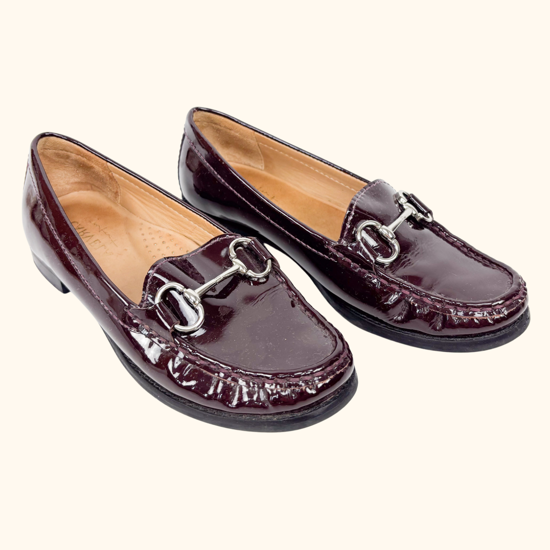 Carvela Comfort Burgundy Leather Loafers - Size 3 Carvela