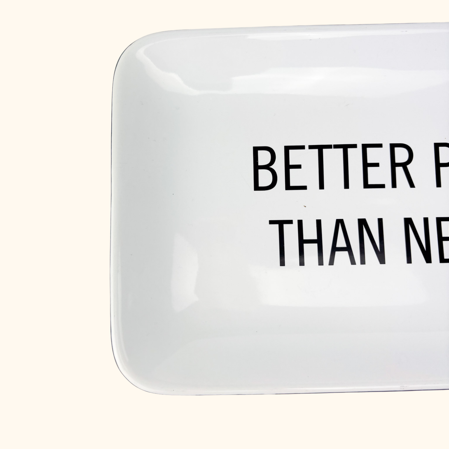 Kenneth Cole Serving Plate "Better Plate Than Never" Kenneth Cole