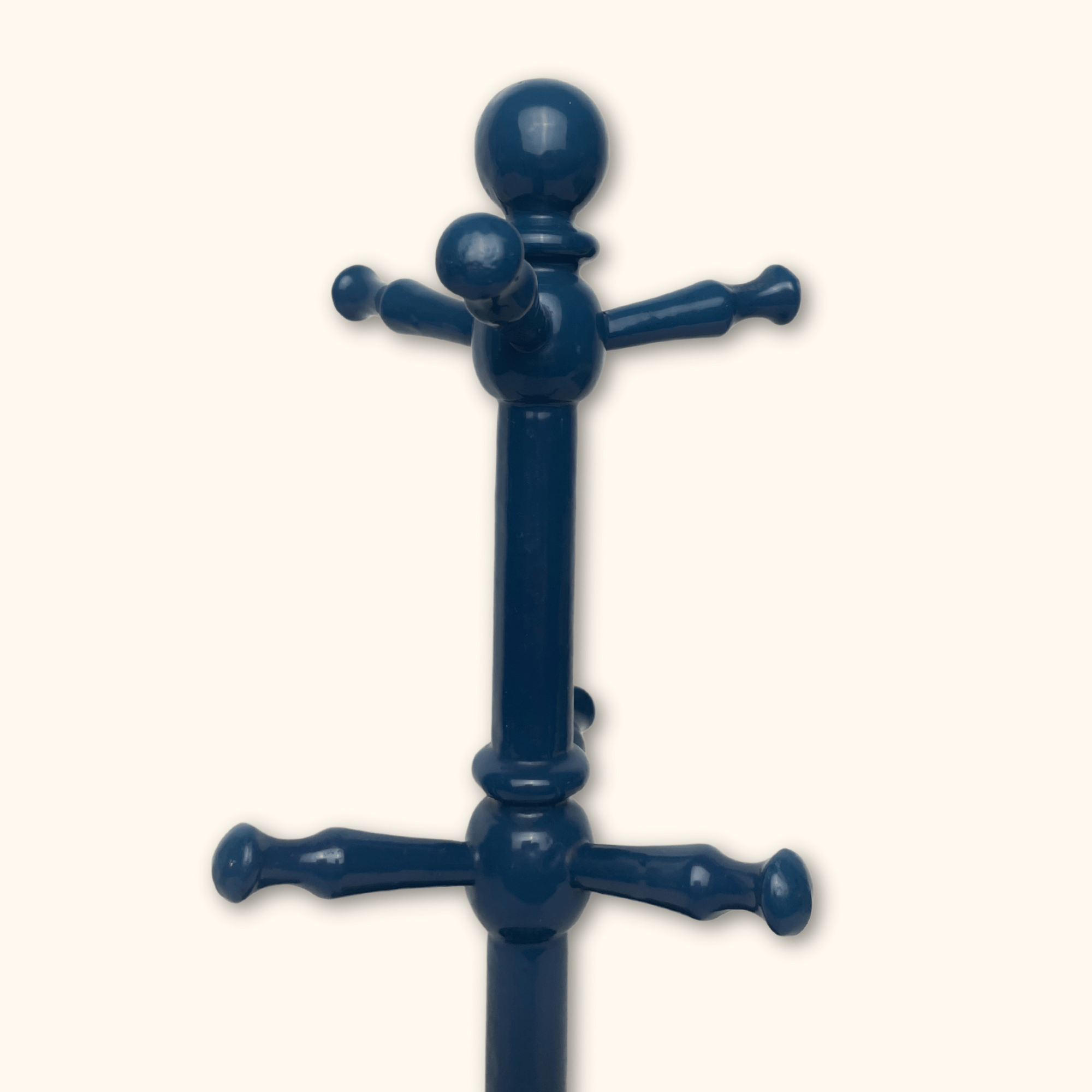 Navy Blue Cast Iron Mug Tree Stand - - Kitchenware
