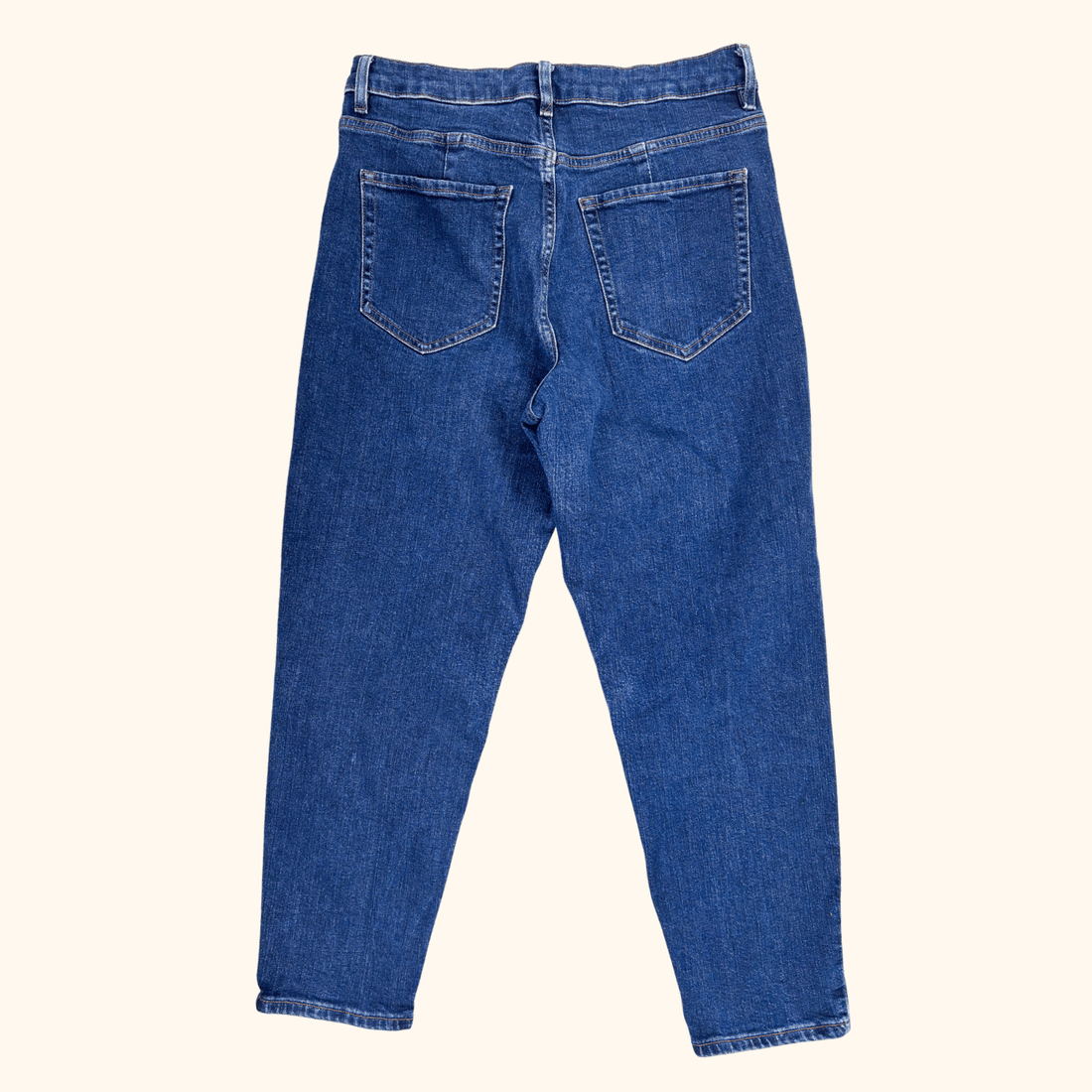 Marks & Spencer Dark Blue Mom Jeans - Size 12 Short M&S