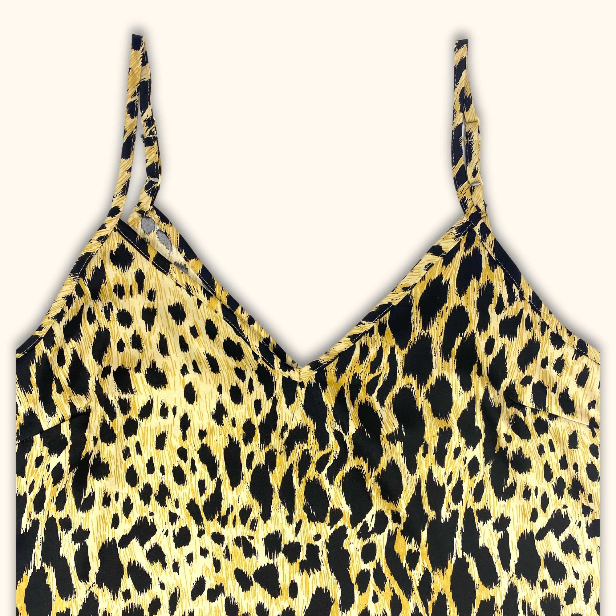 ASOS Design Leopard Print Cami Slip Dress Mini - Size 10 - - Dresses