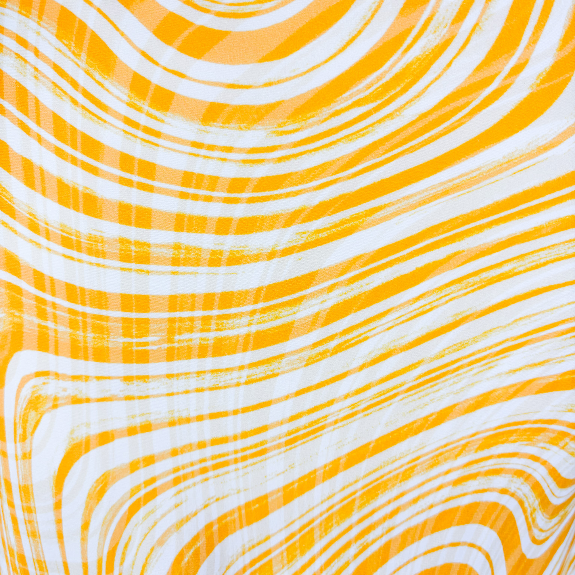 & Other Stories Yellow Swirl Slip Midi Skirt - Size 10 & Other Stories