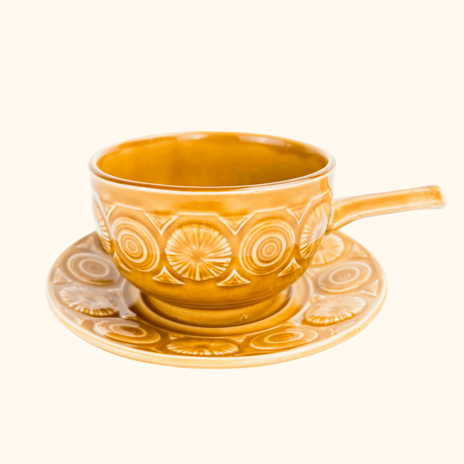 Vintage 1970s Tams England Romany Soup Bowl and Saucer - - Kitchenware