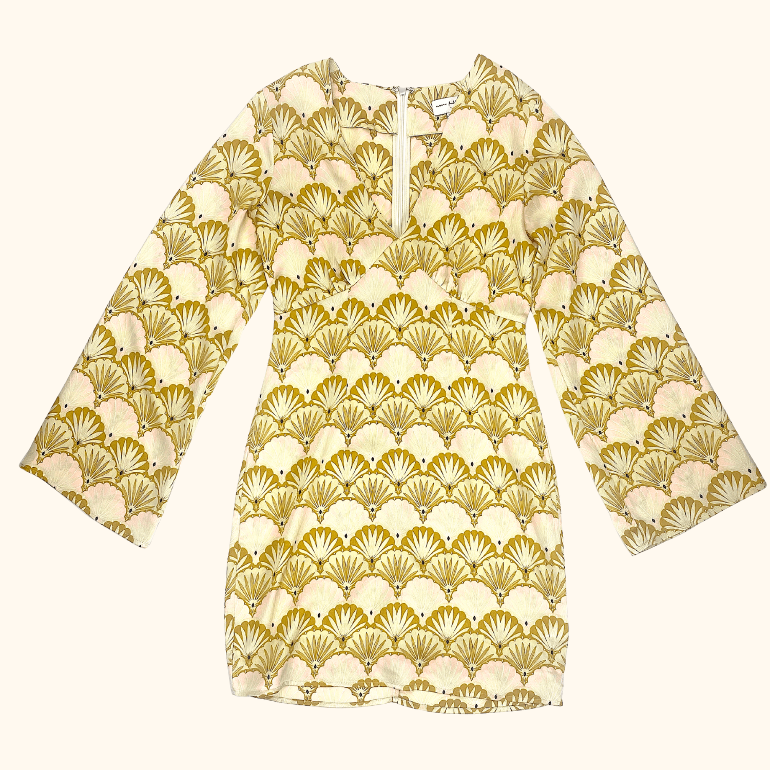 Never Fully Dressed Art Deco Long Sleeve Mini Dress - Size 6 Never fully dressed