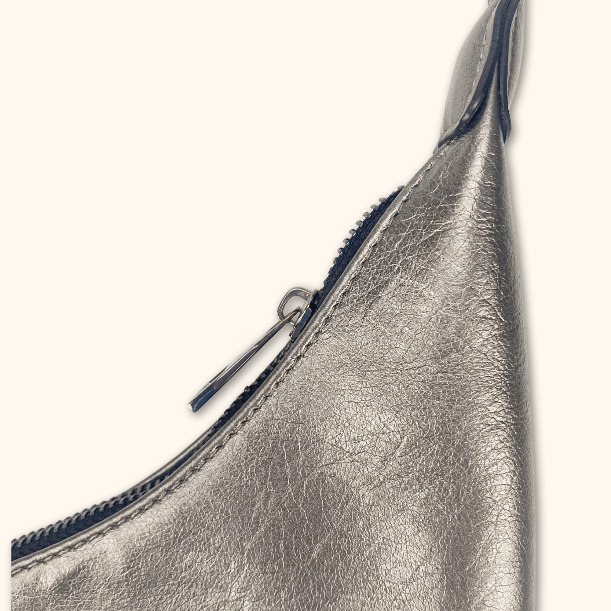 Stradivarius Metallic Slouch Shoulder Bag -  - Bags