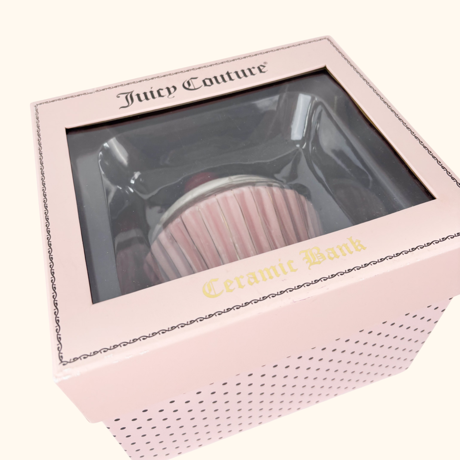 Y2K Juicy Couture Rare Cupcake Money Bank in Box Juicy Couture