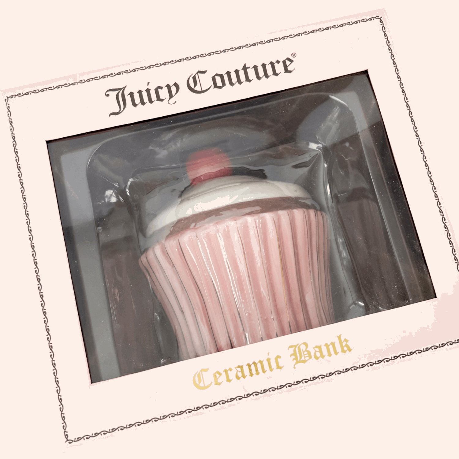 Y2K Juicy Couture Rare Cupcake Money Bank in Box Juicy Couture