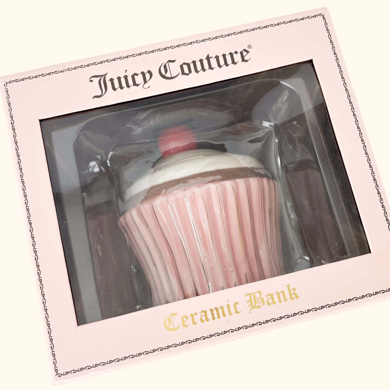 Y2K Juicy Couture Rare Cupcake Money Bank in Box Juicy Couture