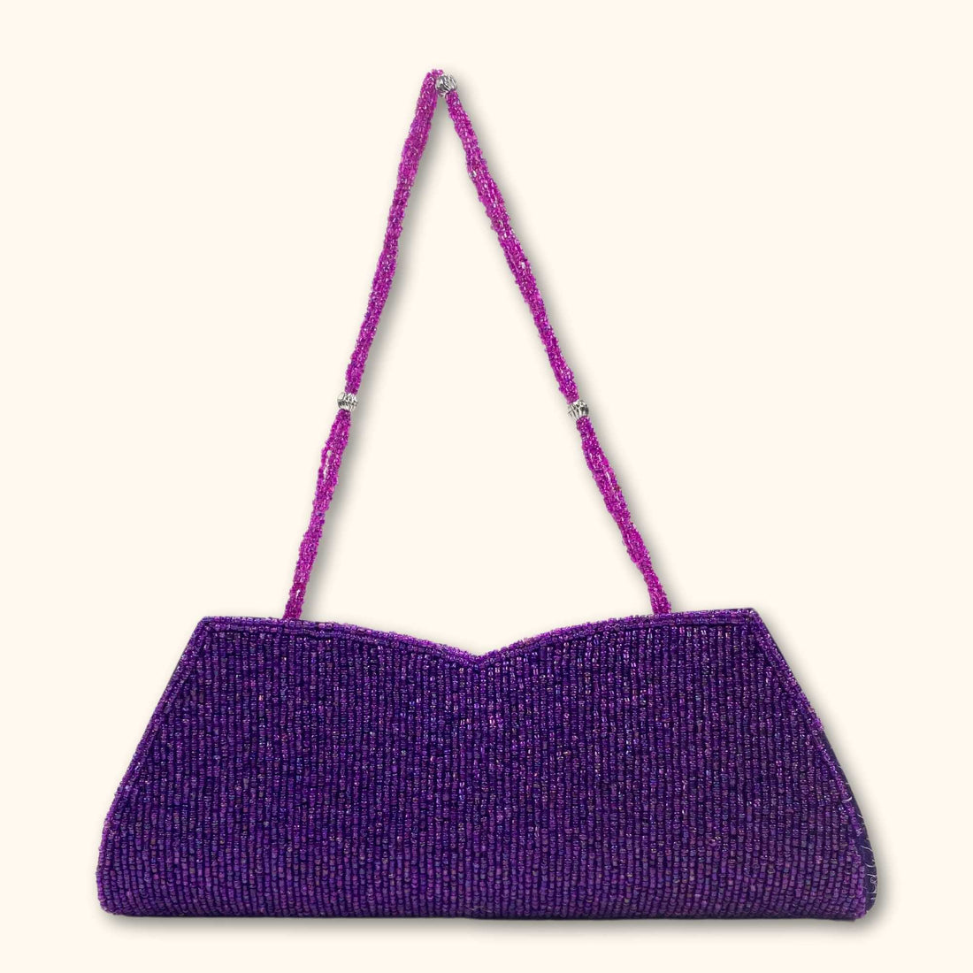 Y2K Embellished Purple Shoulder Bag -  - Bags