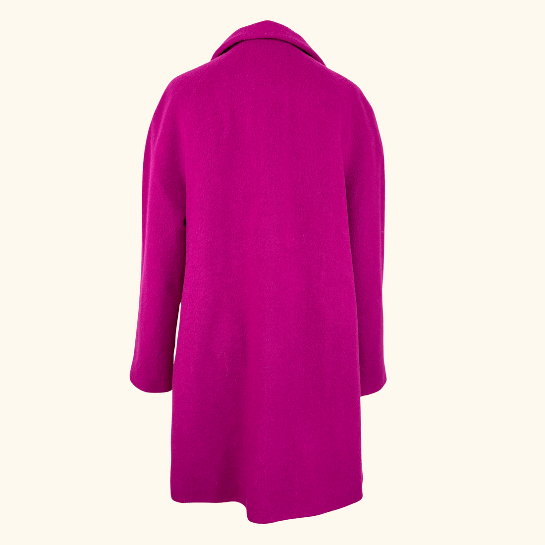 John Lewis Pink Wool Blend Swing Coat - Size 10 John Lewis