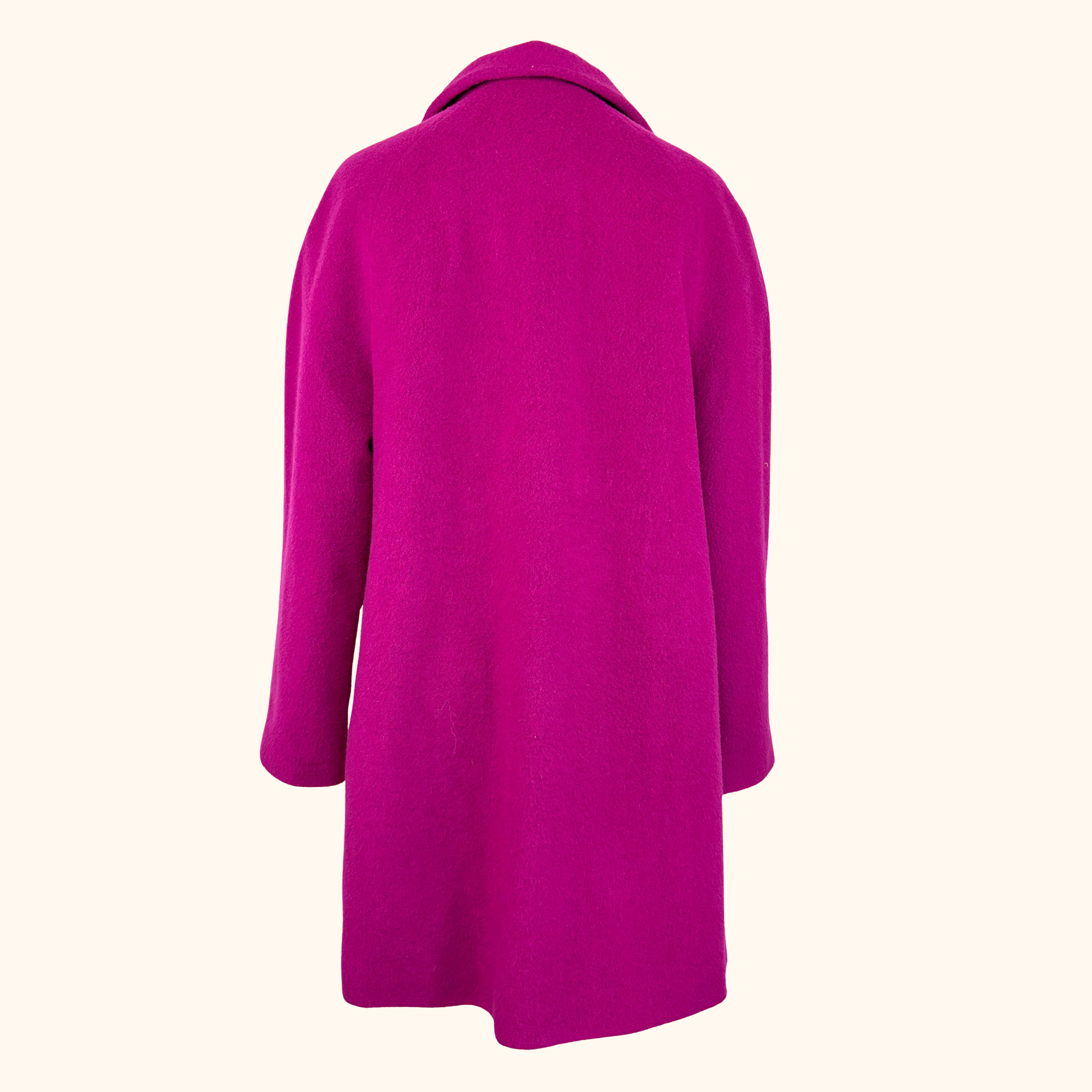 John Lewis Pink Wool Blend Swing Coat - Size 10 John Lewis