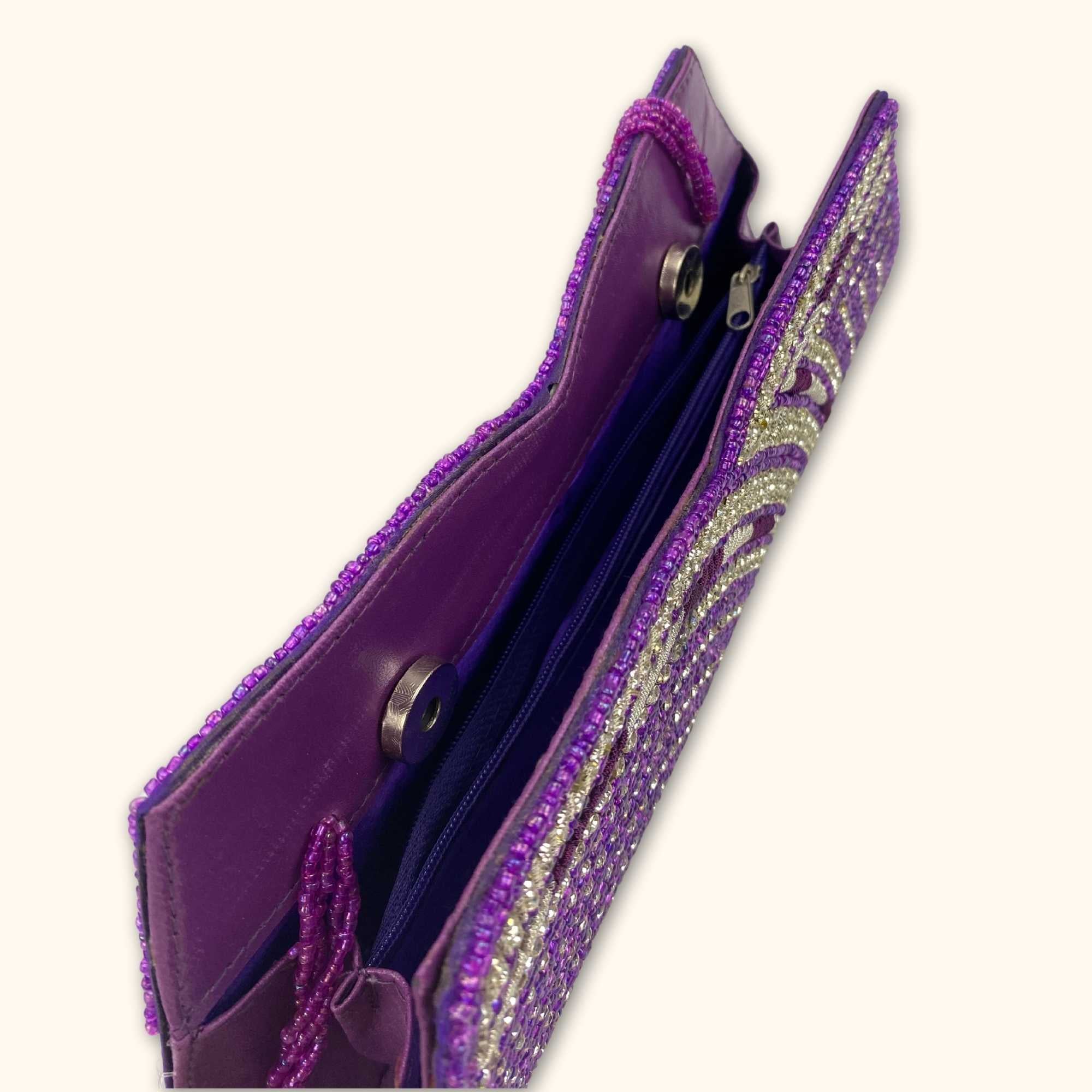 Y2K Embellished Purple Shoulder Bag -  - Bags