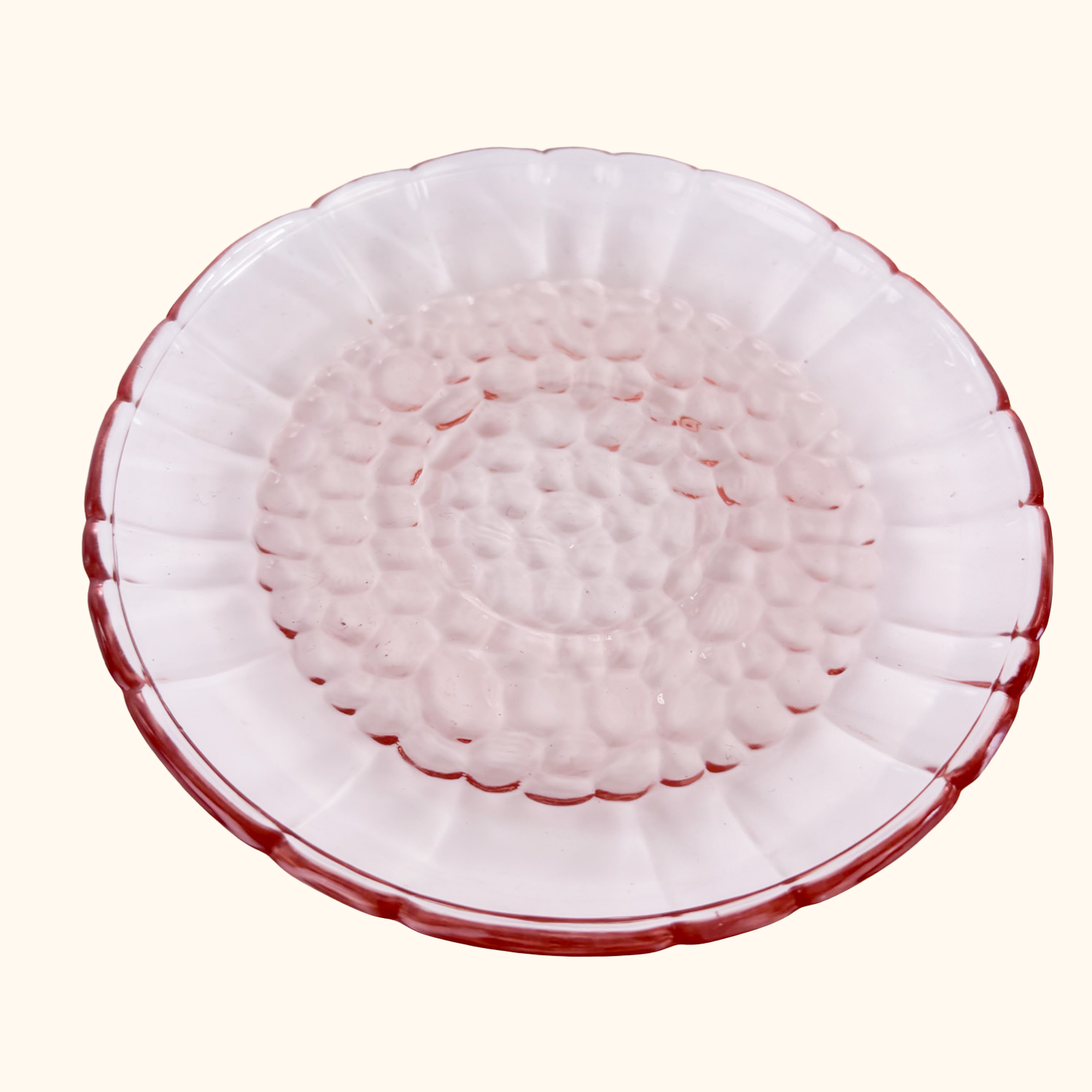 Pink Glass Tea Cup and Saucer - Set of 6 Sunshine Thrift