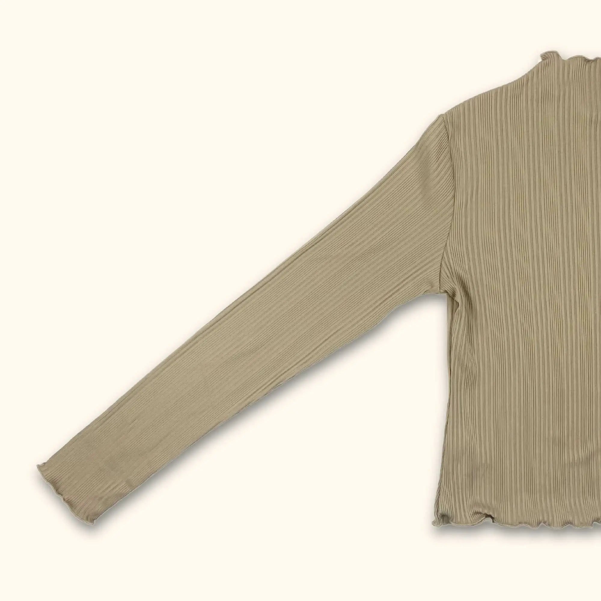 Ribbed Polar Neck Top Neutral - Size 14 -  - Jumpers